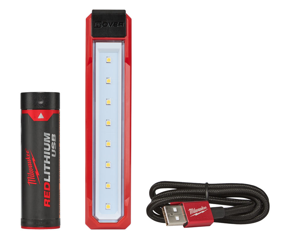 Linterna de zona de trabajo con batería REDLITHIUM USB, TRUEVIEW, 100, 445 lúmenes, con batería L4B2 y cable USB