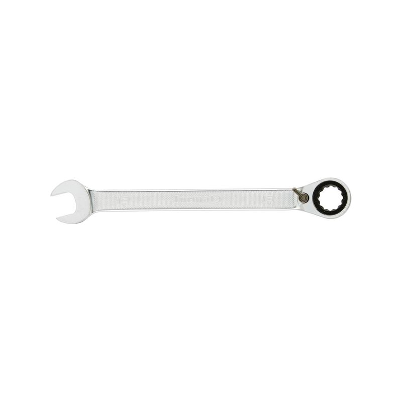 Llave de boca en estrella con carraca reversible encurvada 10mm