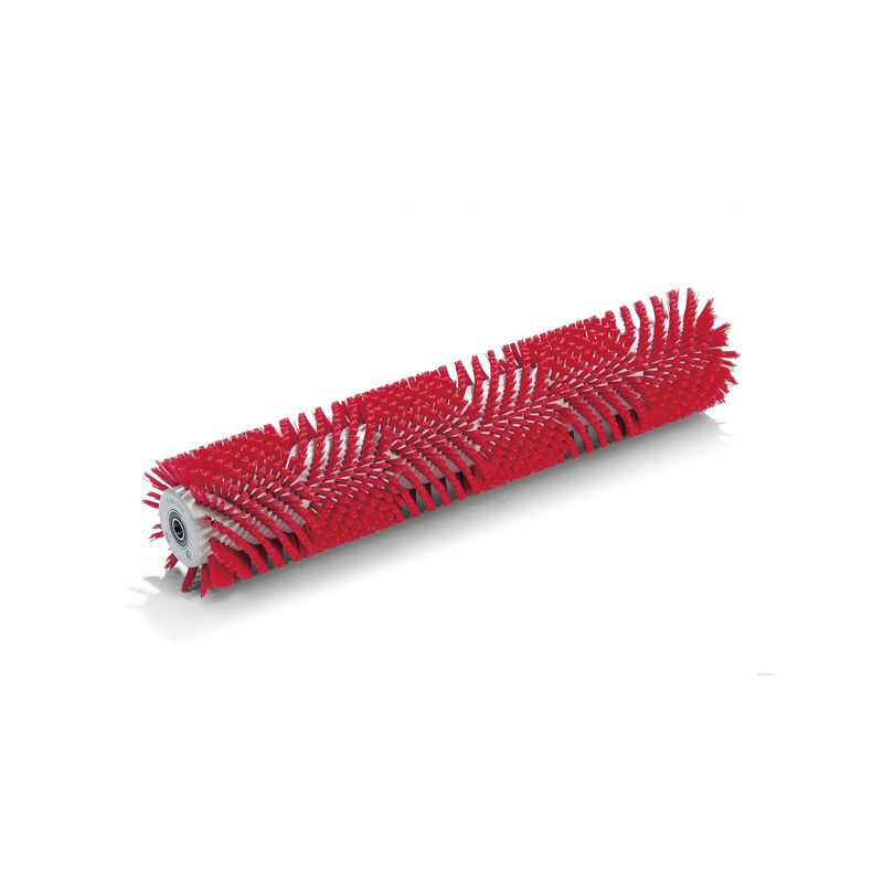 Cepillo cilíndrico, medio, rojo, 640 mm