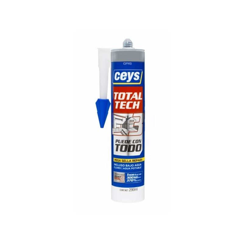 ADHESIVO SELLADOR POLIM 290 ML GR TOTAL TECH CEYS           