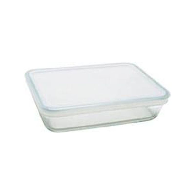 HERMETICO ALIMEN. RECT 1,6LT C/TAPA R 242 BORISILIC PYREX   
