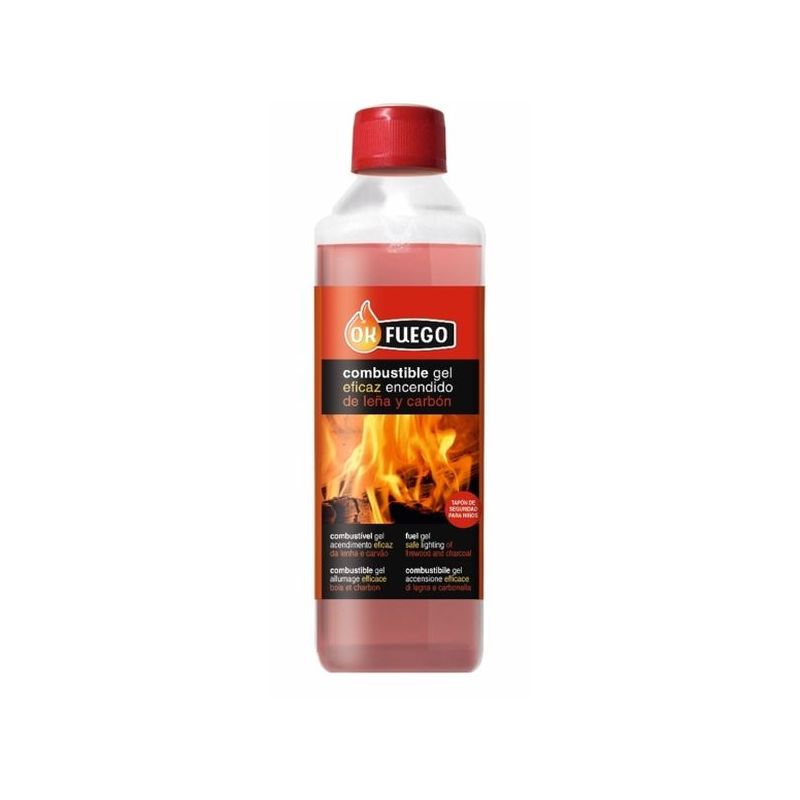 GEL BARBACOA ENCENDIDO 500ML OK FUEGO                       