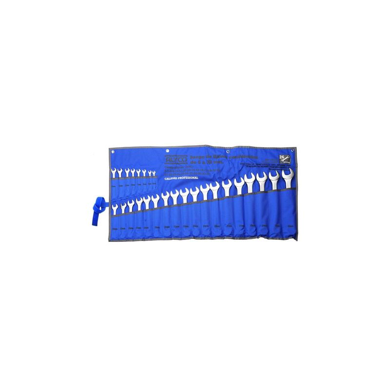 JUEGO 26 LLAVES COMBINADAS 6-32 B/NYLON