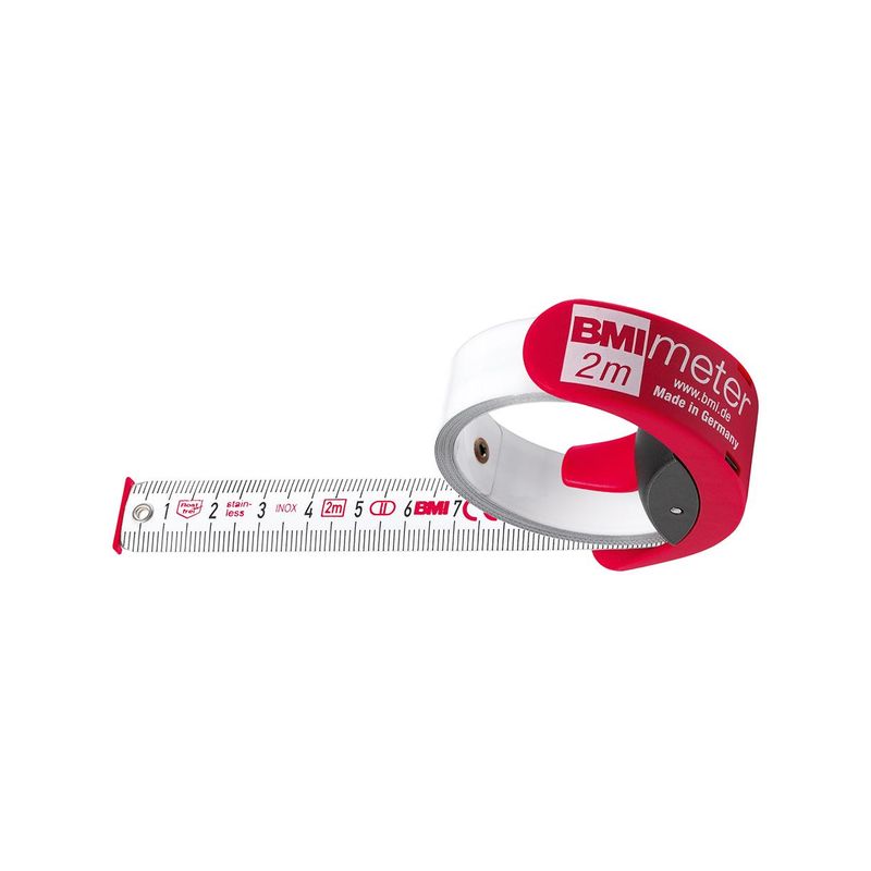 Cinta metrica de bolsillo BMImeter2mx16mm blanca BMI