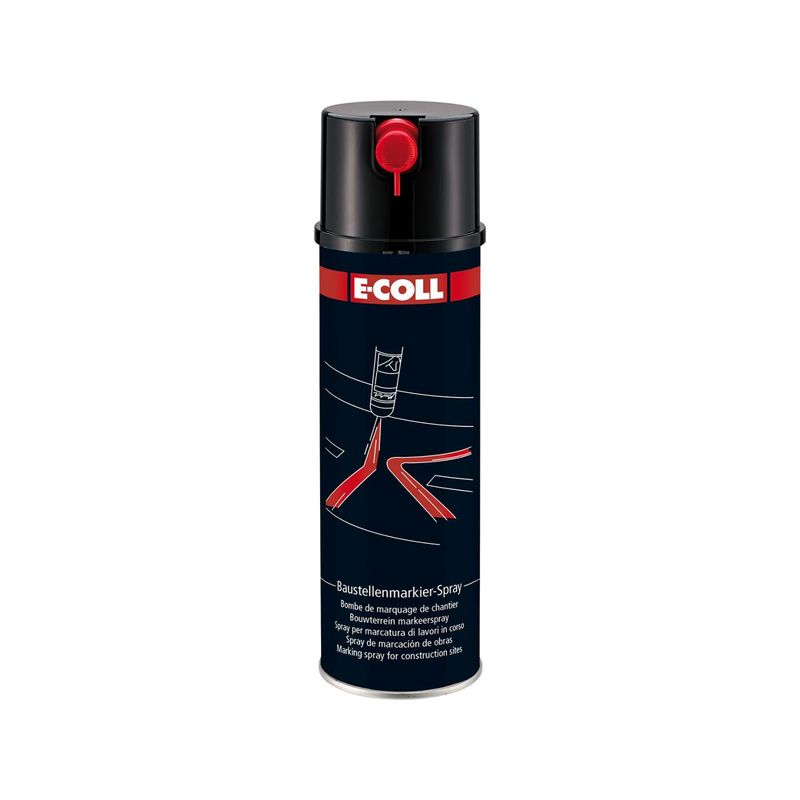 Spray trazador de obras 500 ml,negro E-COLL