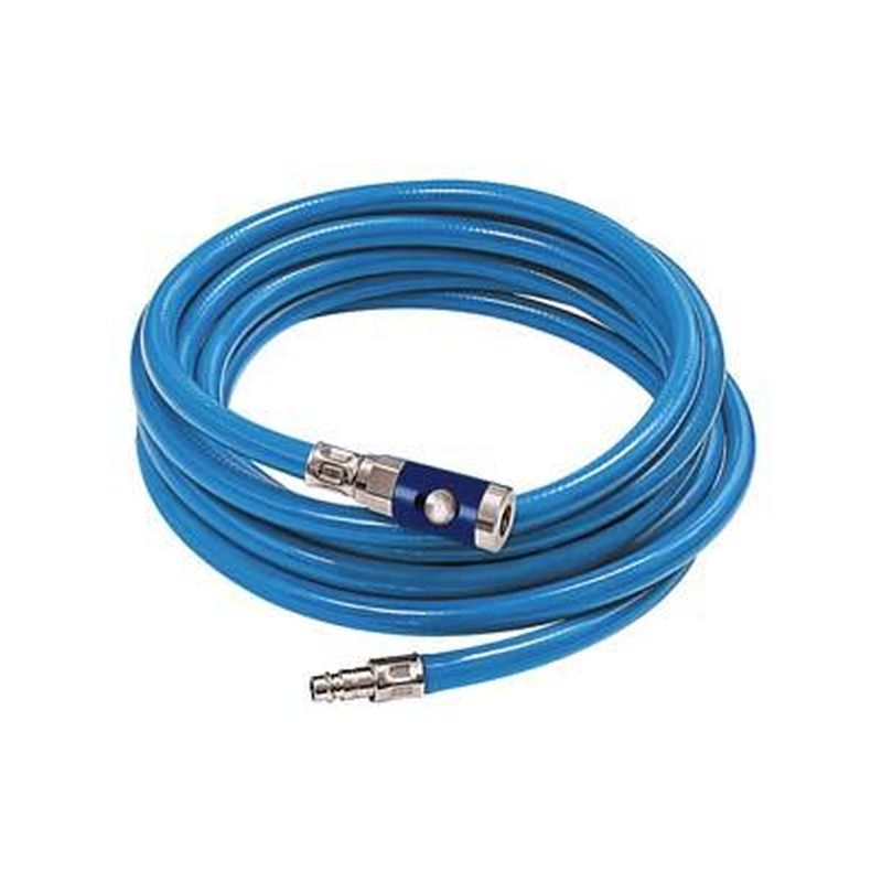 Juego de mangueras, azul, 15x9mm cacoplamiento-pulsador 10m