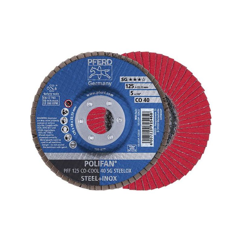 Plato mopa abras.,plano 125mm CO40 SGP-COOL Pferd