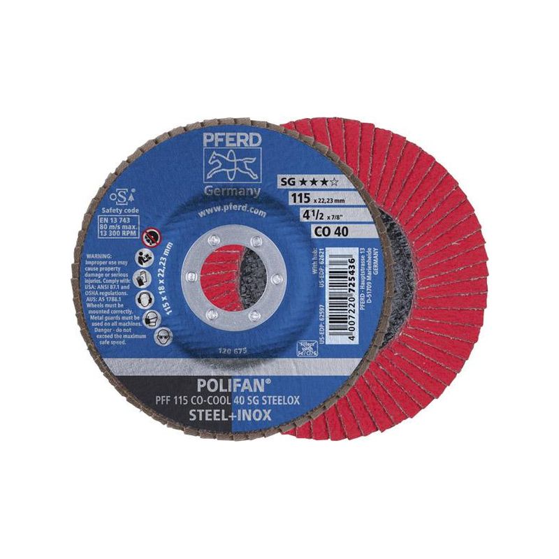 Plato mopa abras.,plano 115mm CO40 SGP-COOL Pferd