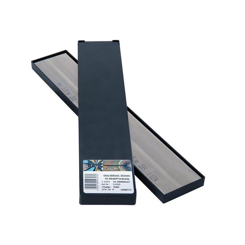 Laminas metalicas acero inoxidable 50x300x0,25mm10Bl/P H+S