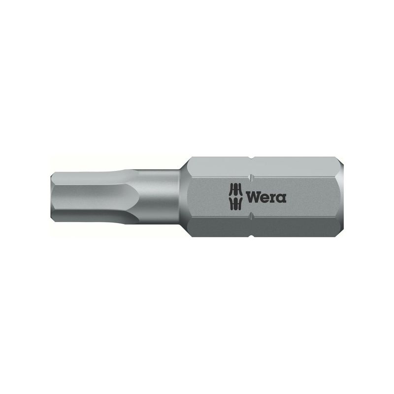 Punta 1/4&quot; DIN3126 C6,3 Hex 1,5x25mm alta tenaci.Wera
