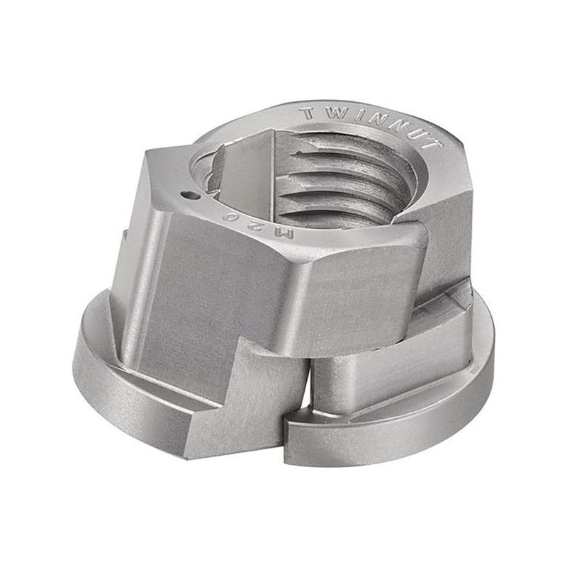 Tuerca TWINNUT con Garra de aprietecompleta conreborde 6333S-M6 AMF