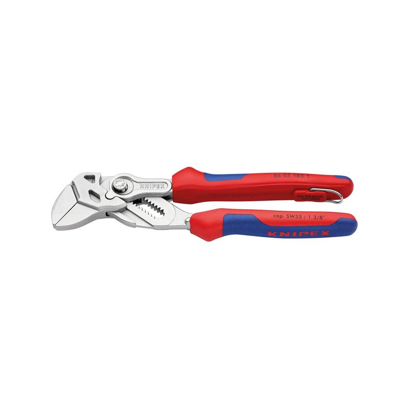 Alicates pico loro niquelado c/ cierreseguridad y mango 2componentes 180mm KNIPEX