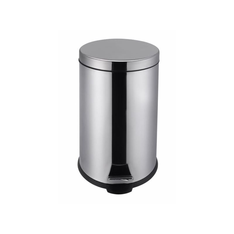 CUBO BAS. C/PEDAL 20LT Ø29x44CM CUB.EXTR. INOX VIVAHOGAR