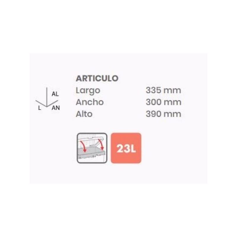 CUBO BAS. C/PEDAL 22LT PL BL MILLENIUM TATAY