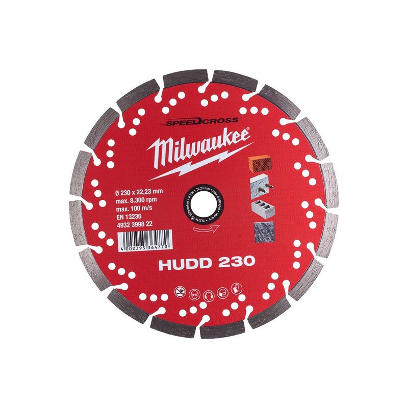 Disco diamante SPEEDCROSS Mat.Duros - HUDD 230mm