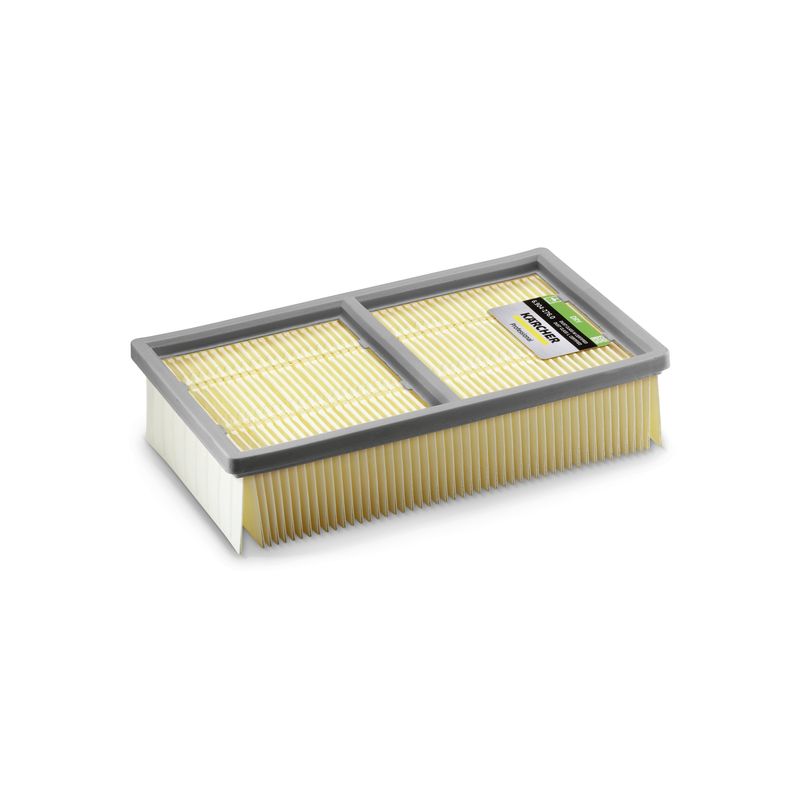Filtro plegado plano de papel