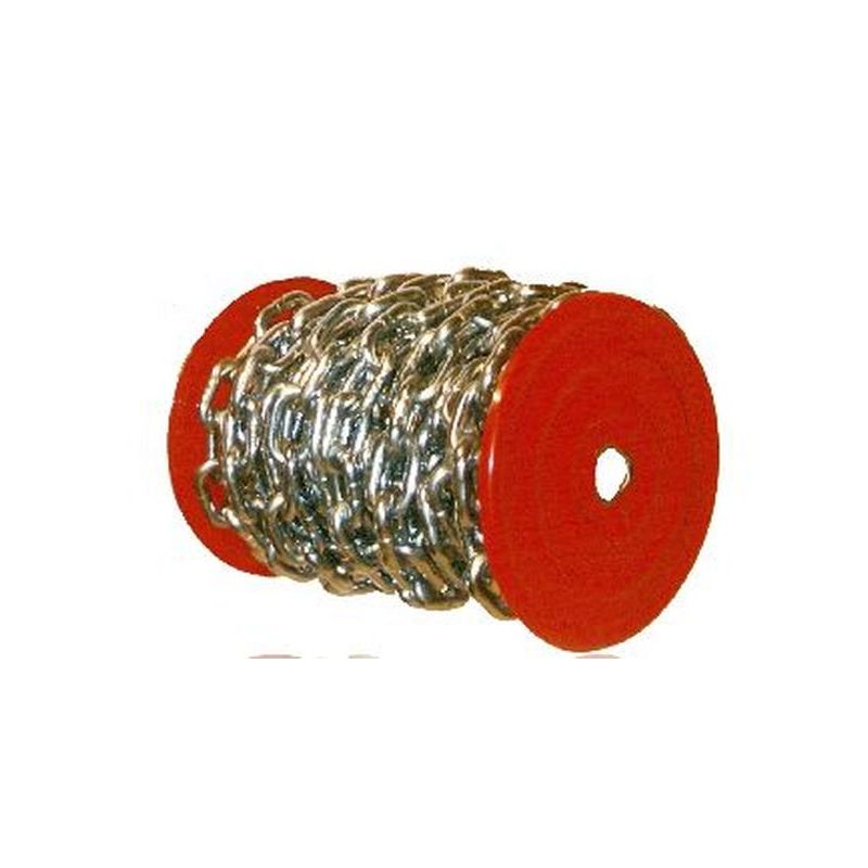 CADENA IND 8MM BOBINA 20MT 25KG ESL.RECTO 8-MM-Z-BOBINA CINC
