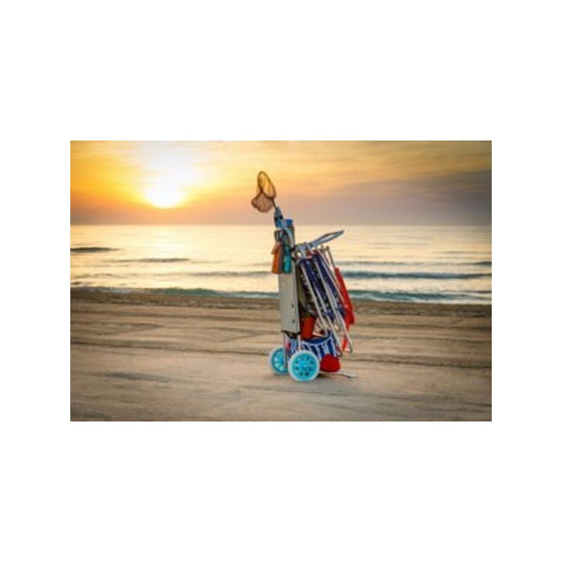 CARRO PORTA SILLAS 52 X 37 X 105 CM PLAYA JUINSA ALU 12214