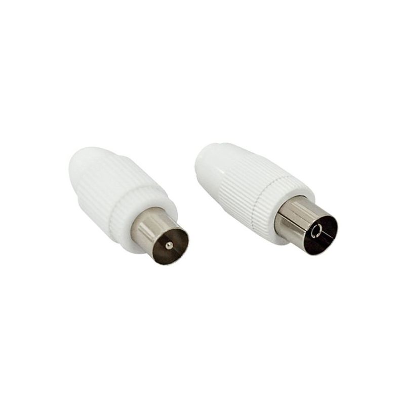 CONECTOR ANTENA COAXIAL HEMBRA RECTO 9,5MM PVC HEPOLUZ