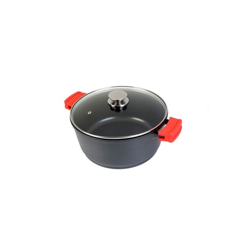 CACEROLA ALTA 24CM C/TAPA IND AL/FU ECOSTONE WECOOK