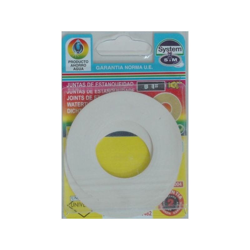 JUNTA FONTAN PLANA 1&quot; LAVABO GOMA S&amp;M 2 PZ