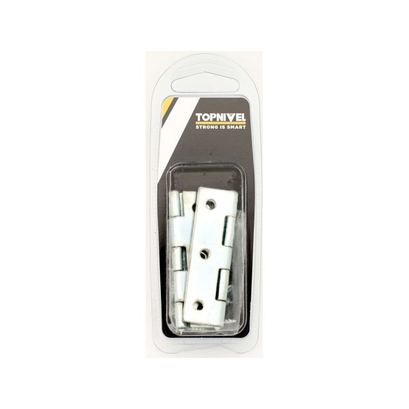 BISAGRA MAD/ACE 2&quot; 1/2 5005 ACERO CINC ROS/SOL NO DESM 2 PZ