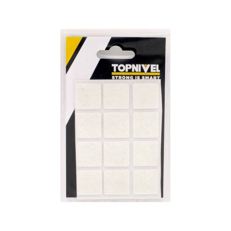 FIELTRO PROT 22x22MM ADH CDO. BL NIVEL 12 PZ