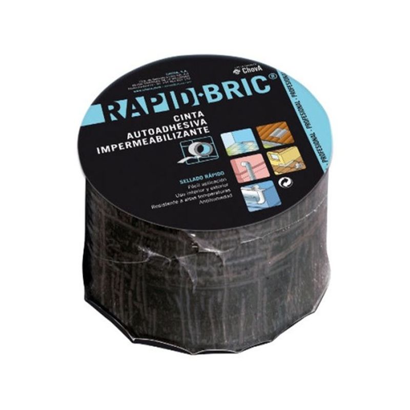 CINTA IMPERM. 0,16MTx12MM AUTOADH ALU TEJA RAPID BRIC