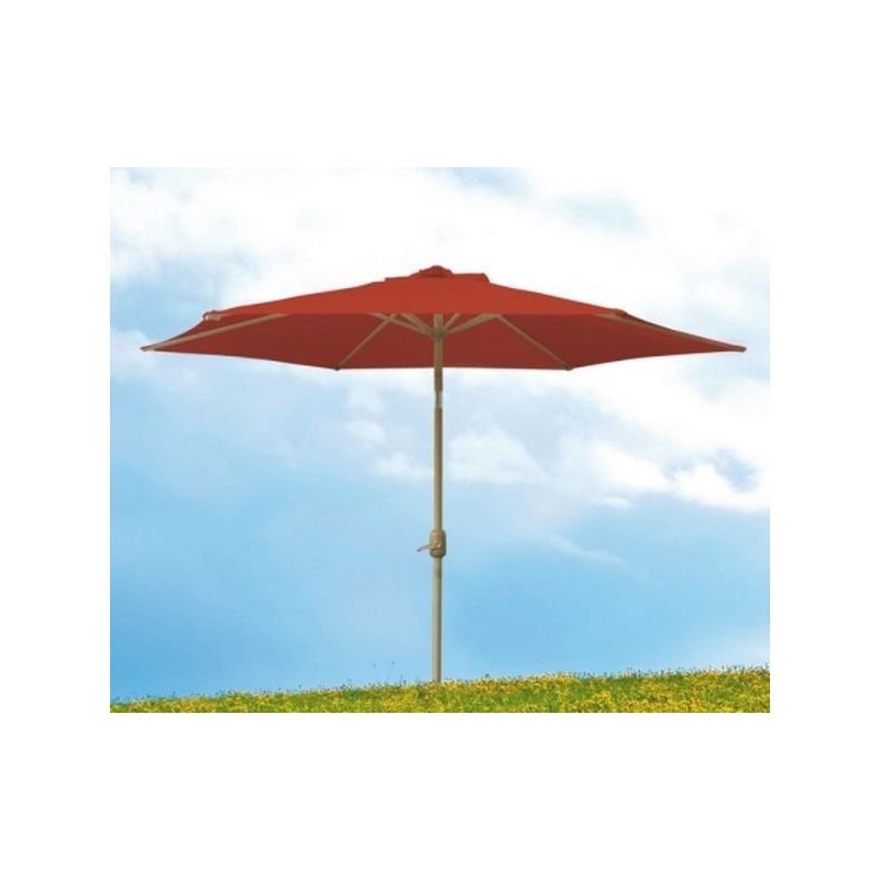 PARASOL JARD 2,70MT NATUUR ALU TERRA S/FALD ROT.SUP TUBO 38M