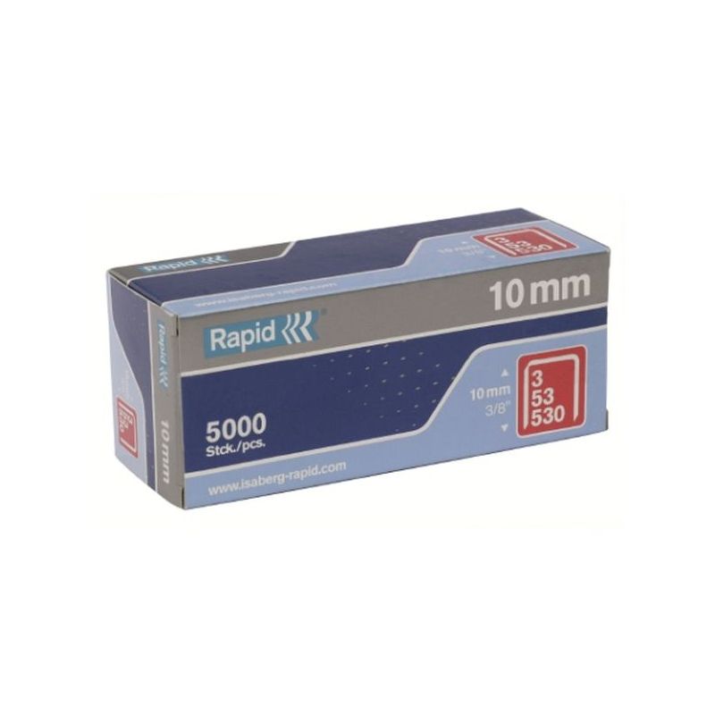 GRAPA GRAPADORA MODELO 53 10MM FINA ACERO RAPID 5.000 PZ