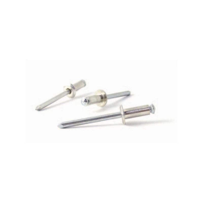 REMACHE FIJ FLOR 4,8X45MM C/ALOM ALU ALUM BRALO 100 PZ