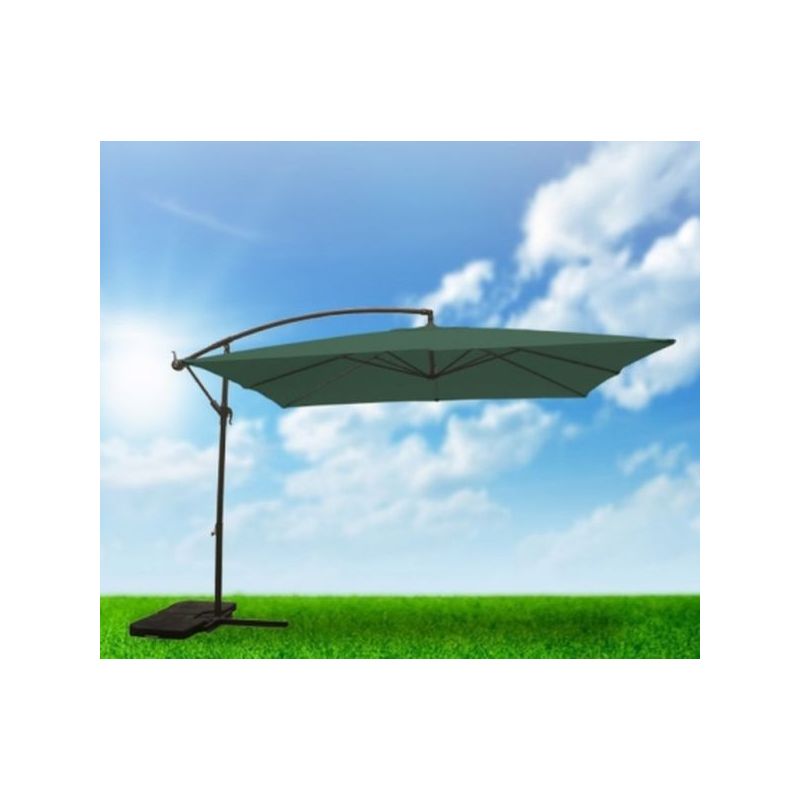 PARASOL JARD 3X3 M LATERAL NATUUR ACERO VER CDO. NT110378