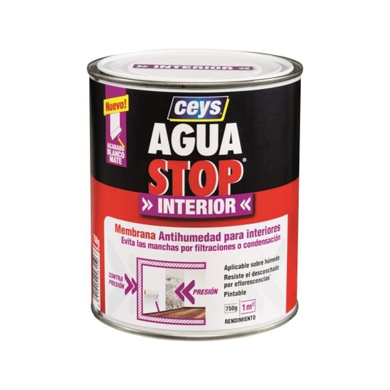 PINTURA ANTIHUMEDAD INT. 1 KG BL MATE AGUASTOP CEYS