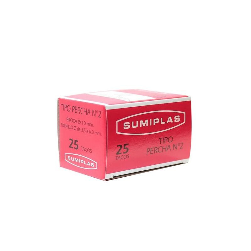 TACO PLADUR 10x040MM SUMIPLAS PL N§2 7002 25 PZ