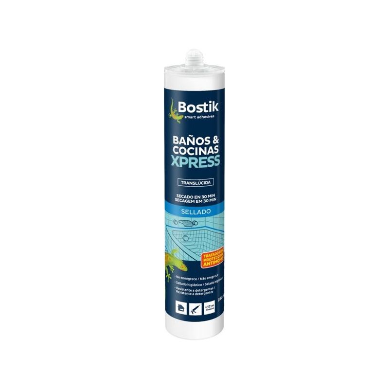 SILICONA ACIDA CO/BAÑ 280 ML TR. A/M S/R BOSTIK