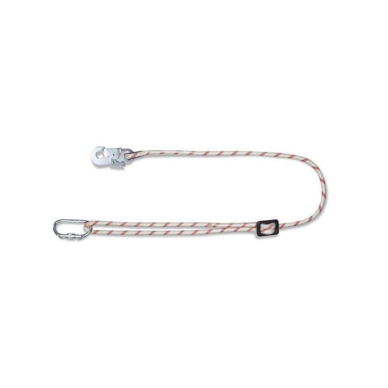 CUERDA SEG 1/2MT 14MM Ø REGULABLE CON MOSQUETONES STEELPRO