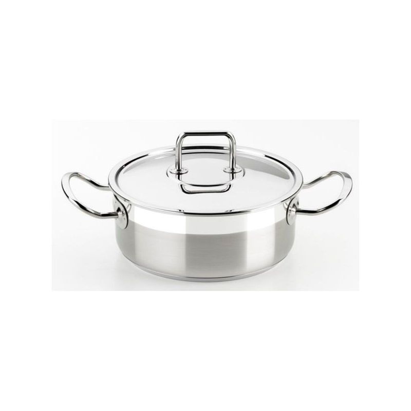 CACEROLA 20CM C/TAPA IND INOX PROF. BRA
