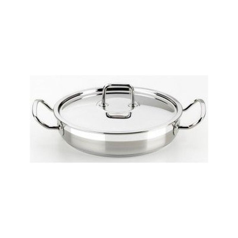 CACEROLA BAJA 26CM C/TAPA IND INOX PROF. BRA