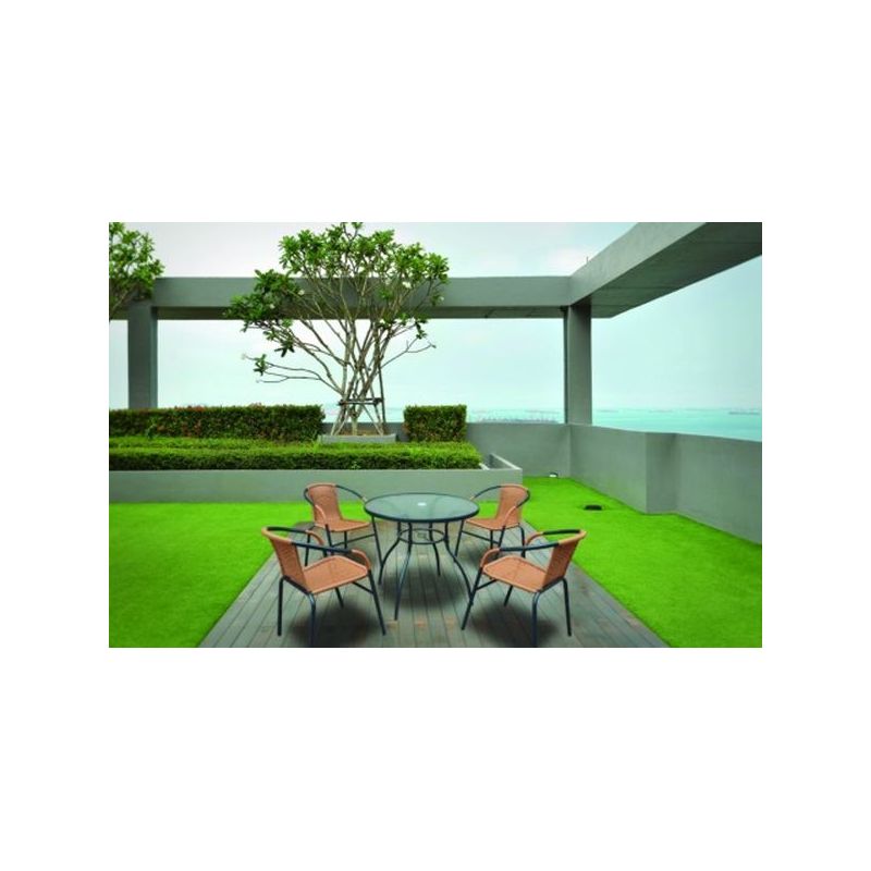 SILLA JARD 53X58X75CM NATUUR HIERRO/RATAN BE/NE NT