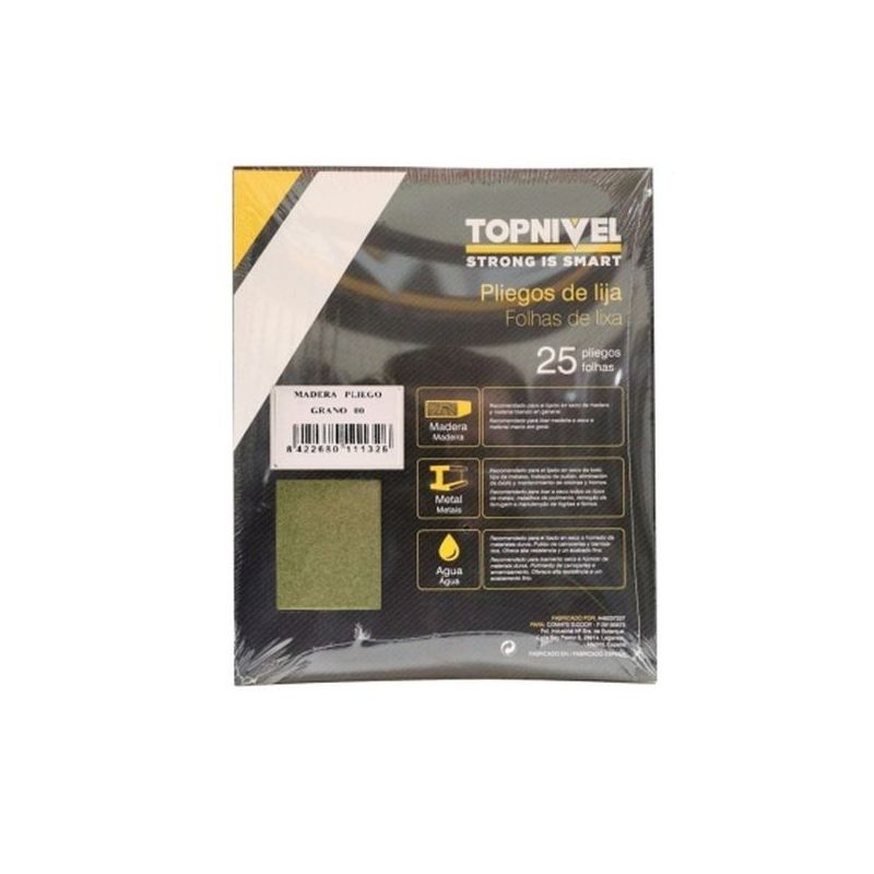 LIJA MAD PAPEL 230 MM X 280 MM SILICATA GRANO 00/150 NIVEL