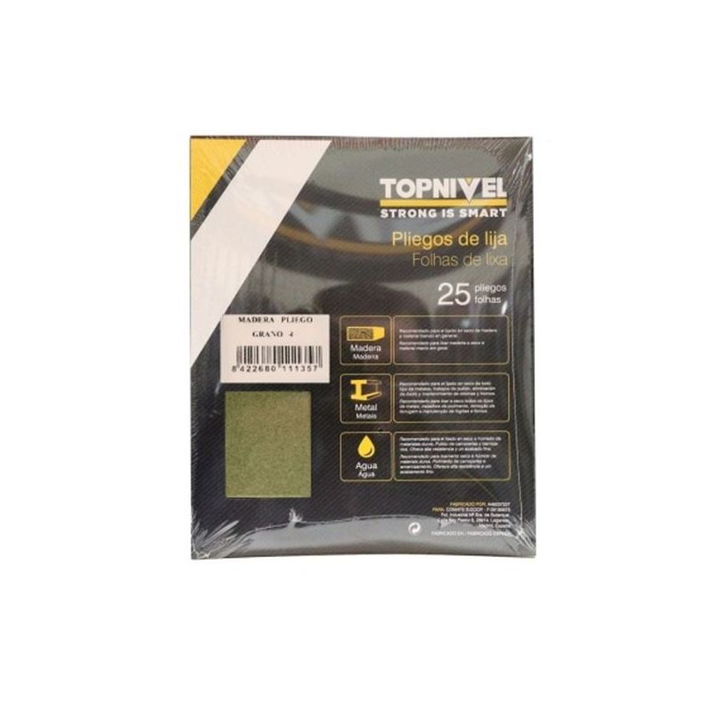 LIJA MAD PAPEL 230 MM X 280 MM SILICATA GRANO 4/060 NIVEL