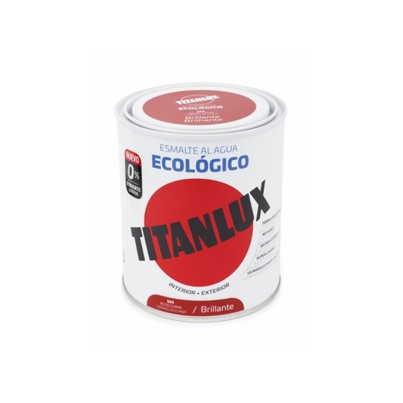 ESMALTE ACRIL BRI. 750 ML RO/CH AL AGUA ECOLOGICO TITANLUX