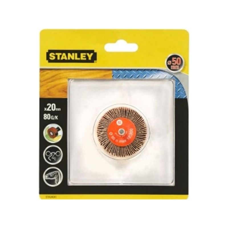 CEPILLO PARA TALADRO HOJAS LIJA 050x020MM GR80 STANLEY