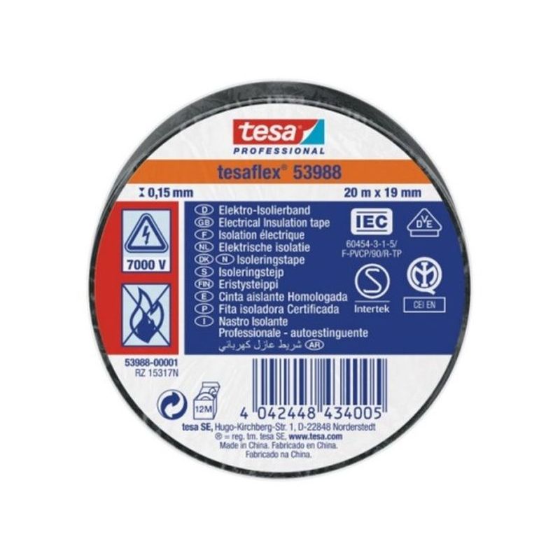 CINTA AISL. 20MT X 19MM TESATAPE PVC NE 53988-00001-00