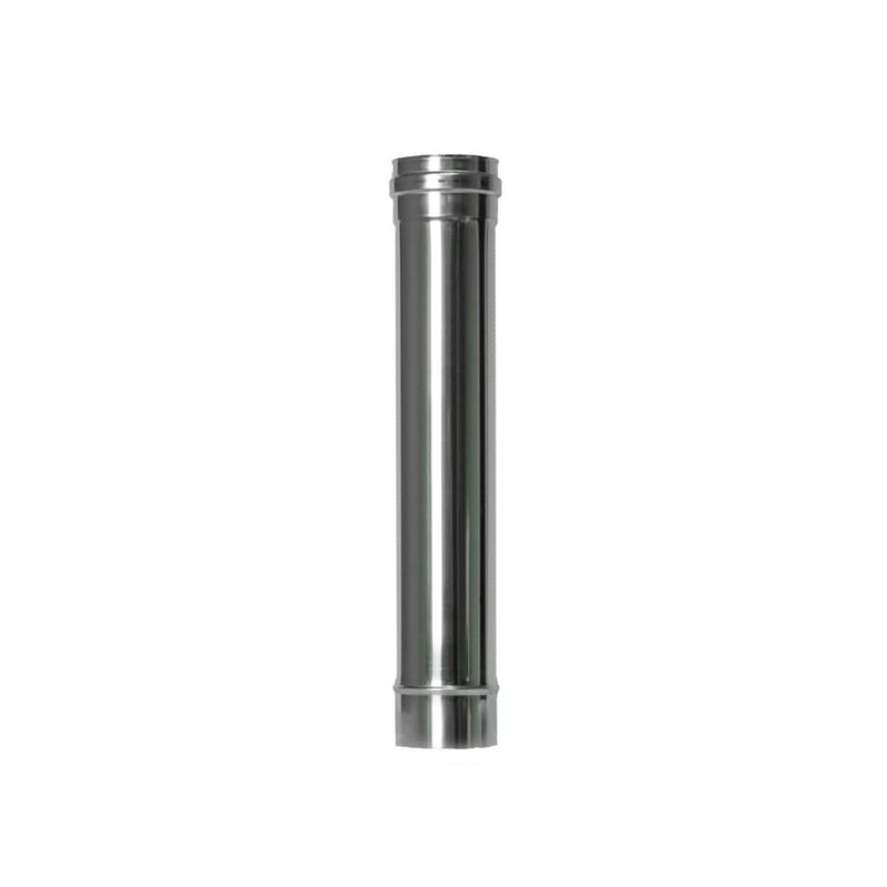 TUBO ESTUFA PELLET Ø80MM-50CM INOX EXOJO