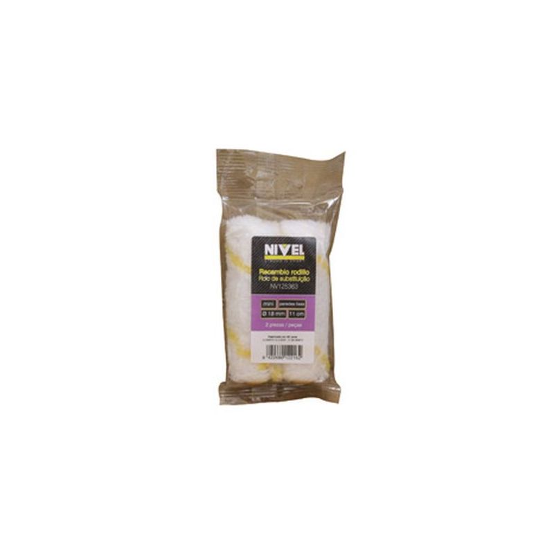 RODILLO PINT R/MINI 2 PZ 11 CM SUP.LISA NIVEL
