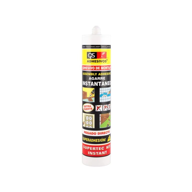 ADHESIVO MONTAJE B/SOLV. 3 UD 290ML 3PZ SUPERTEC QS