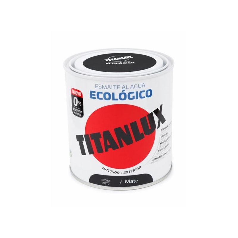 ESMALTE ACRIL MATE 250 ML NE AL AGUA ECOLOGICO TITANLUX