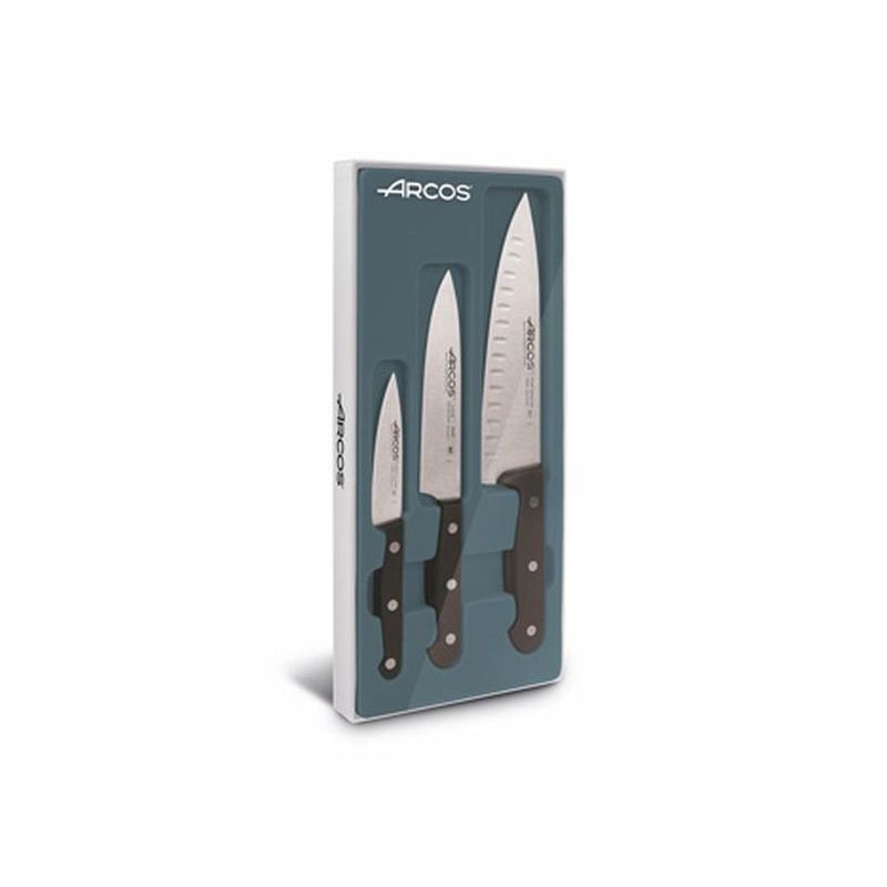 JUEGO CUCHILLOS INOX UNIVERSAL ARCOS 3 PZ