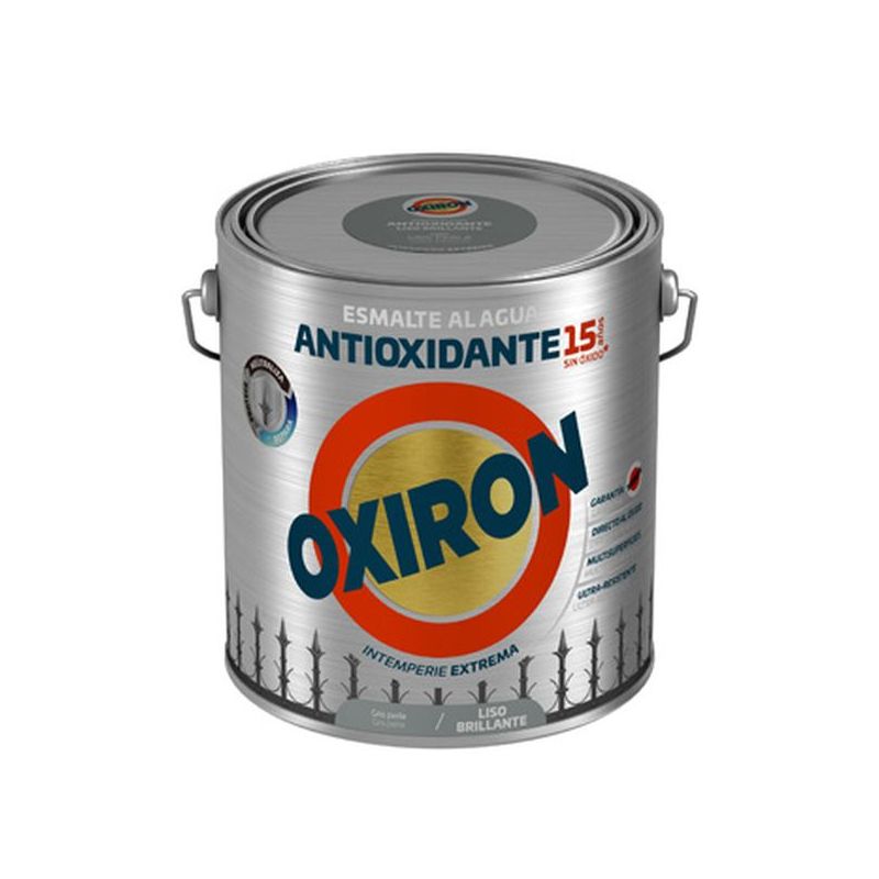 ESMALTE ANTIOXI. BRI. 2,5 LT GR/PER EXT. LISO TITAN OXIRON A